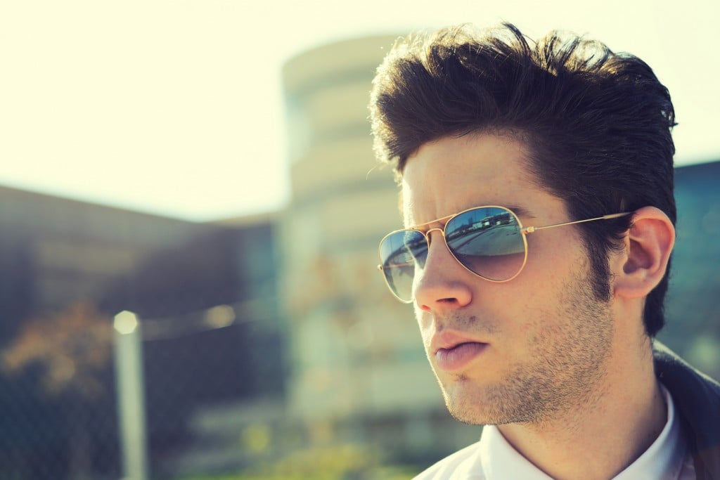 Attractive young man with sunglasses