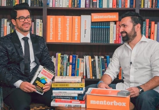 Tai Lopez and Alex Mehr at Mentorbox event